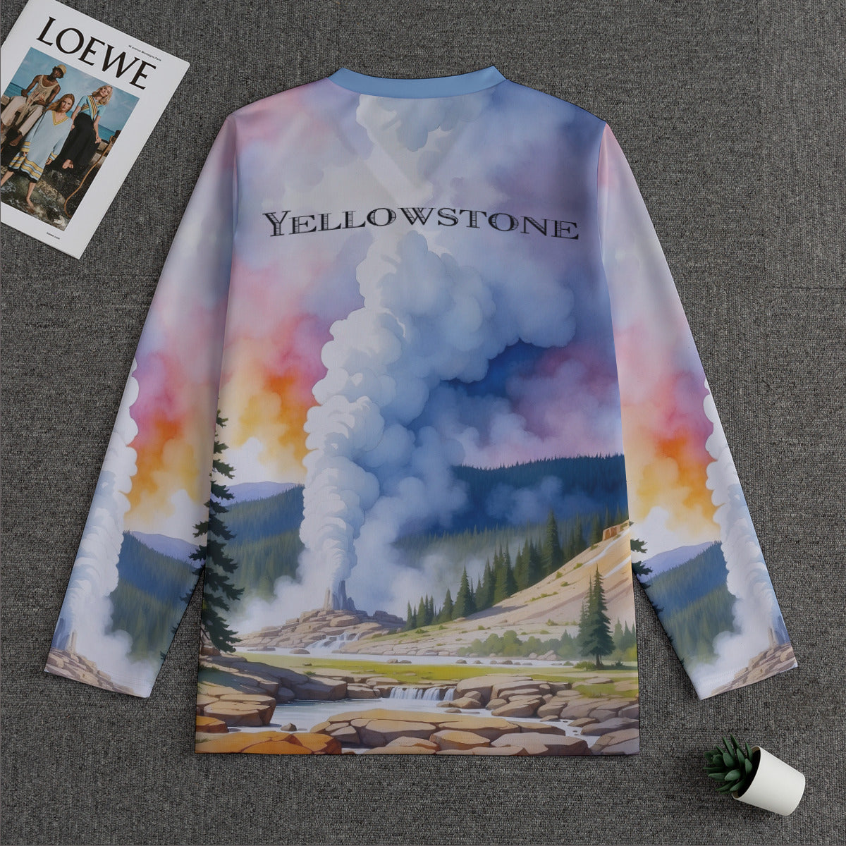 Yellowstone -- Men's V-neck Sweatshirt With Long Sleeve