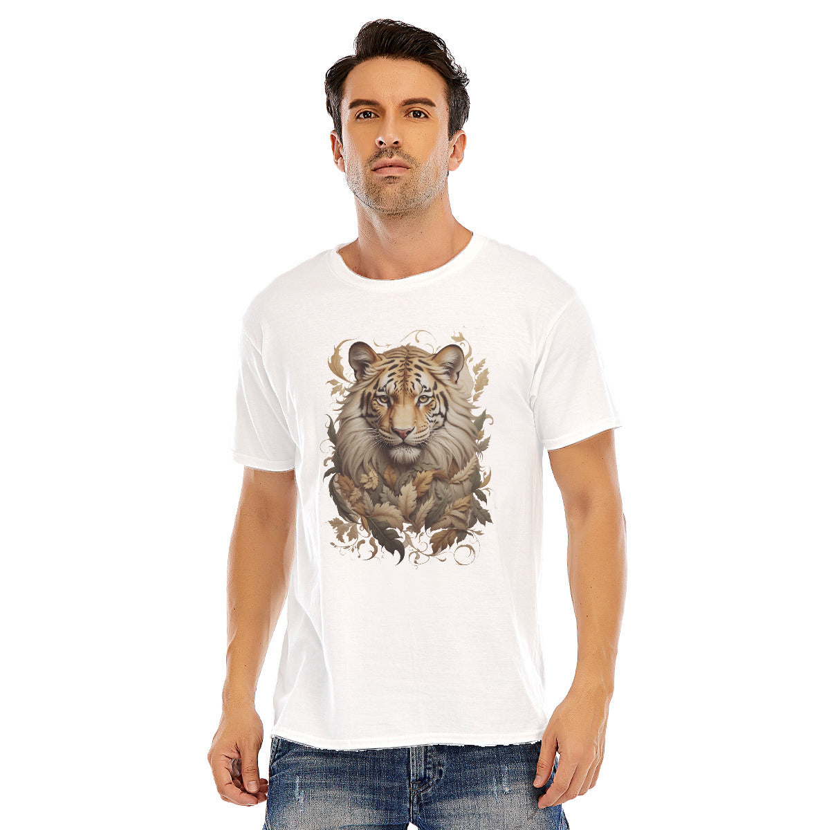 Tiger 104a -- Unisex O-neck Short Sleeve T-shirt