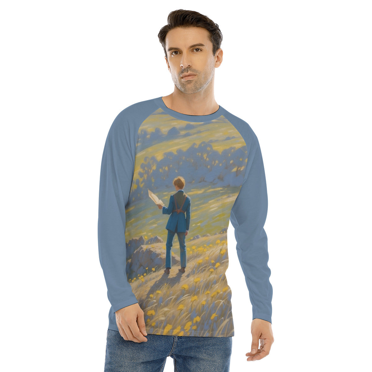 Landscape 103 -- Men's Long Sleeve T-shirt With Raglan Sleeve