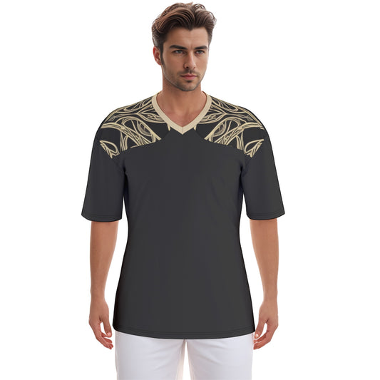 Gold Scroll -- Men's Football  Jersey