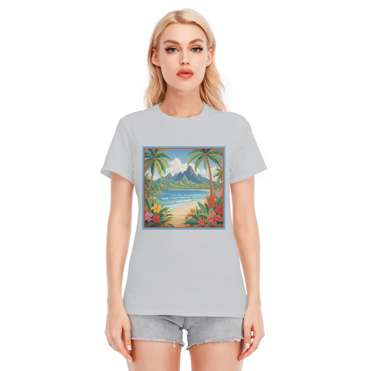 Tahiti 102 -- Unisex O-neck Short Sleeve T-shirt