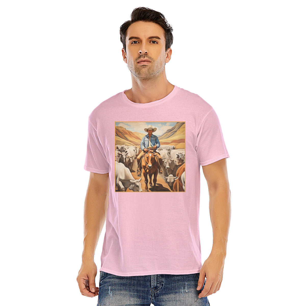 Cowboy 107 -- Unisex O-neck Short Sleeve T-shirt