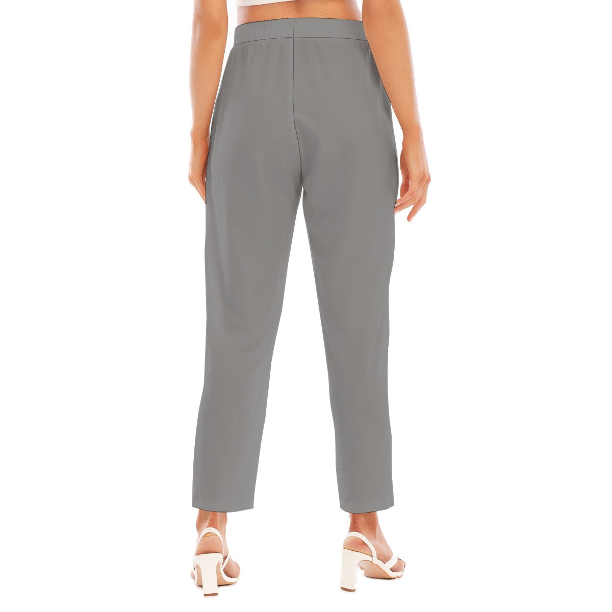 Grey -- Women's Loose Straight-leg Pants