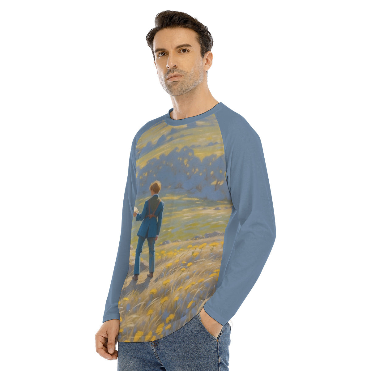 Landscape 103 -- Men's Long Sleeve T-shirt With Raglan Sleeve