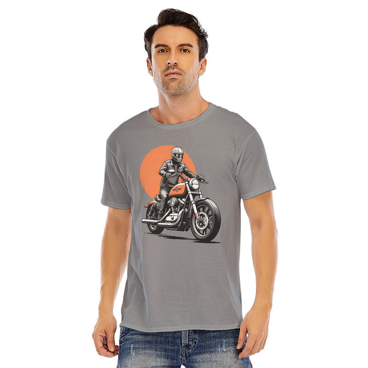 Motorcycle 106 -- Unisex O-neck Short Sleeve T-shirt