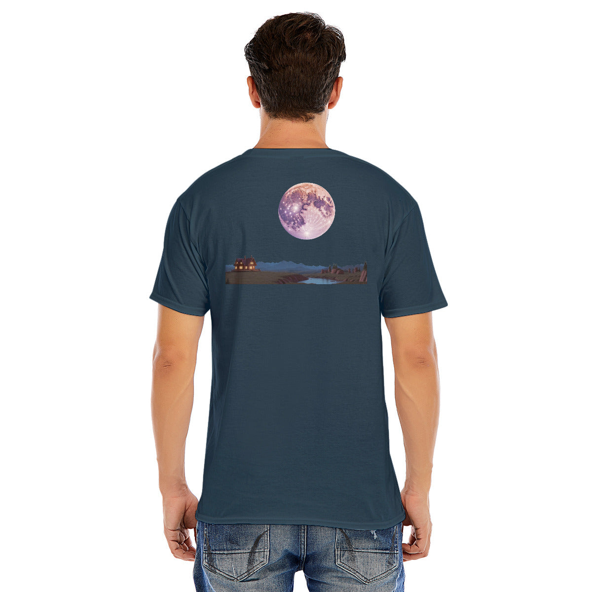 Full Moon 102 --Unisex O-neck Short Sleeve T-shirt