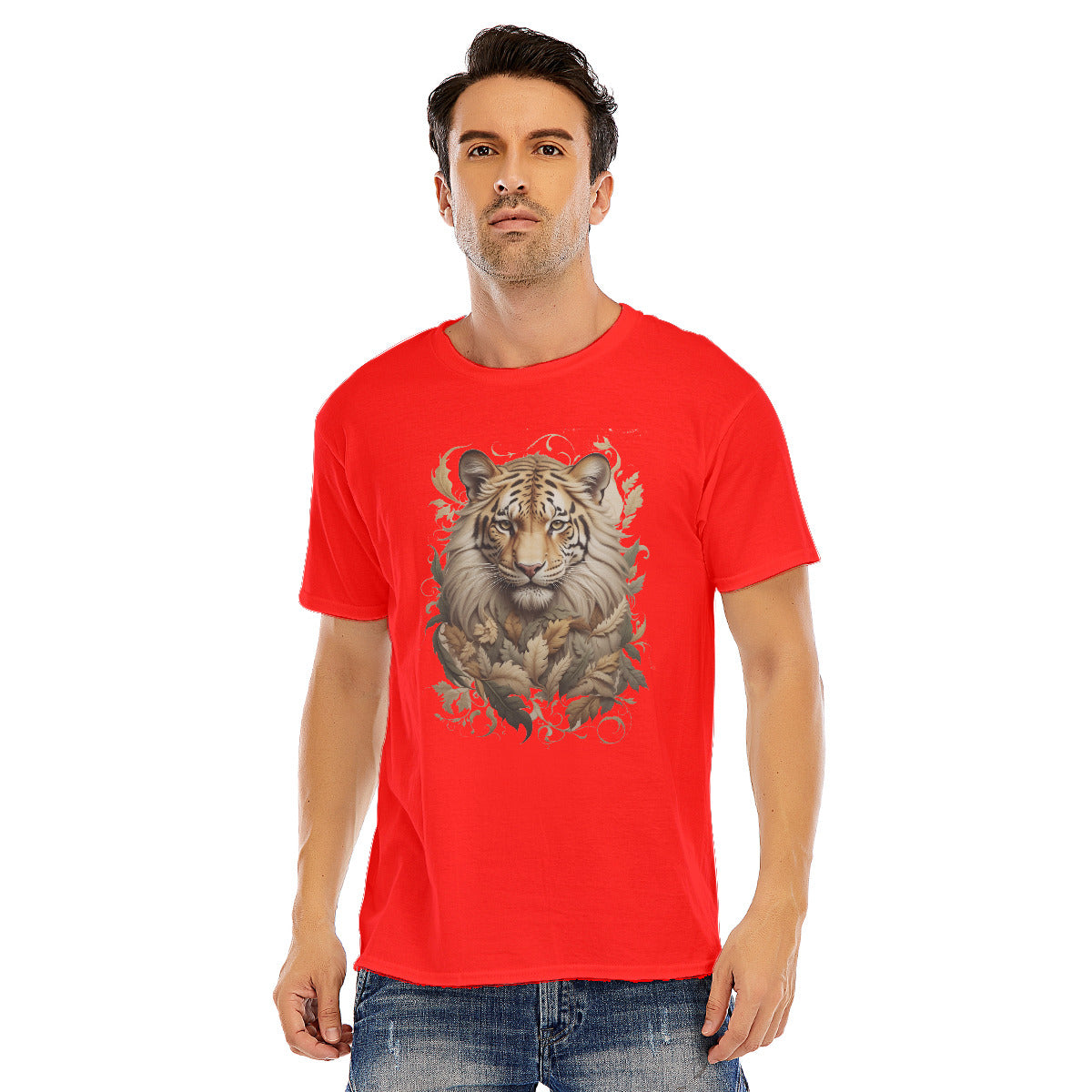 Tiger 104a -- Unisex O-neck Short Sleeve T-shirt