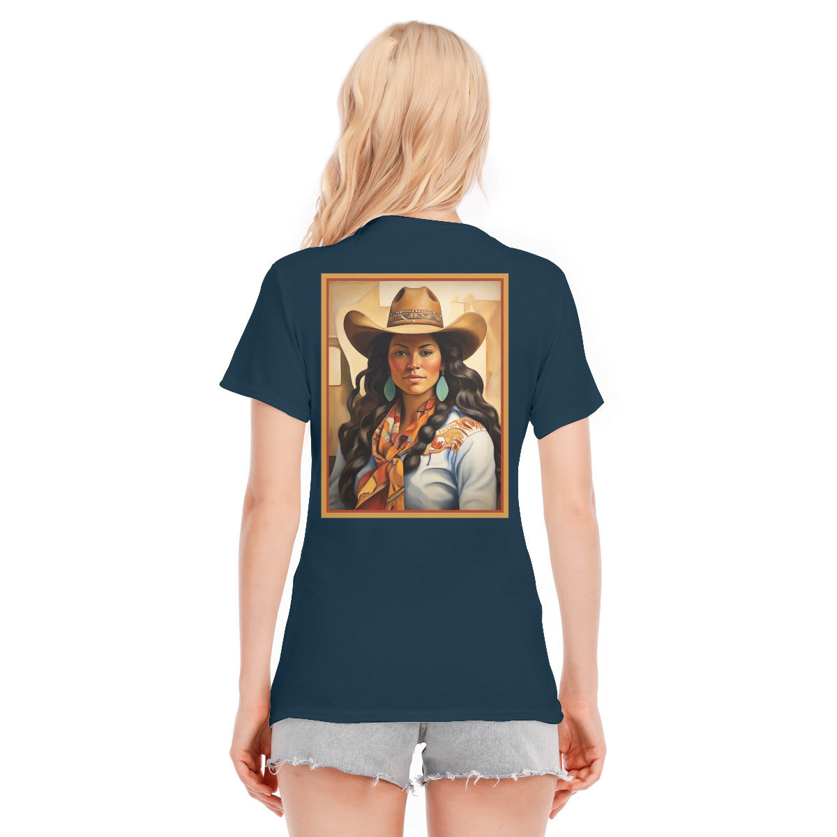 Cowgirl 104 -- Unisex O-neck Short Sleeve T-shirt