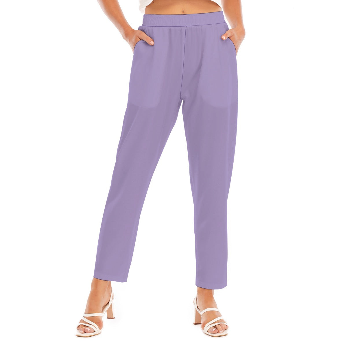 Lavender -- Women's Loose Straight-leg Pants