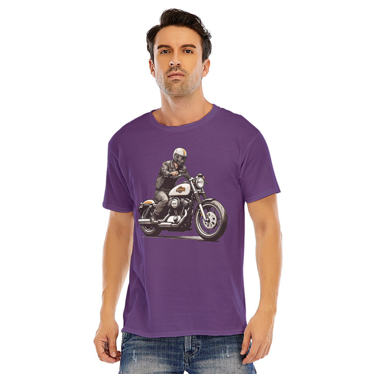 Motorcycle 107 --Unisex O-neck Short Sleeve T-shirt