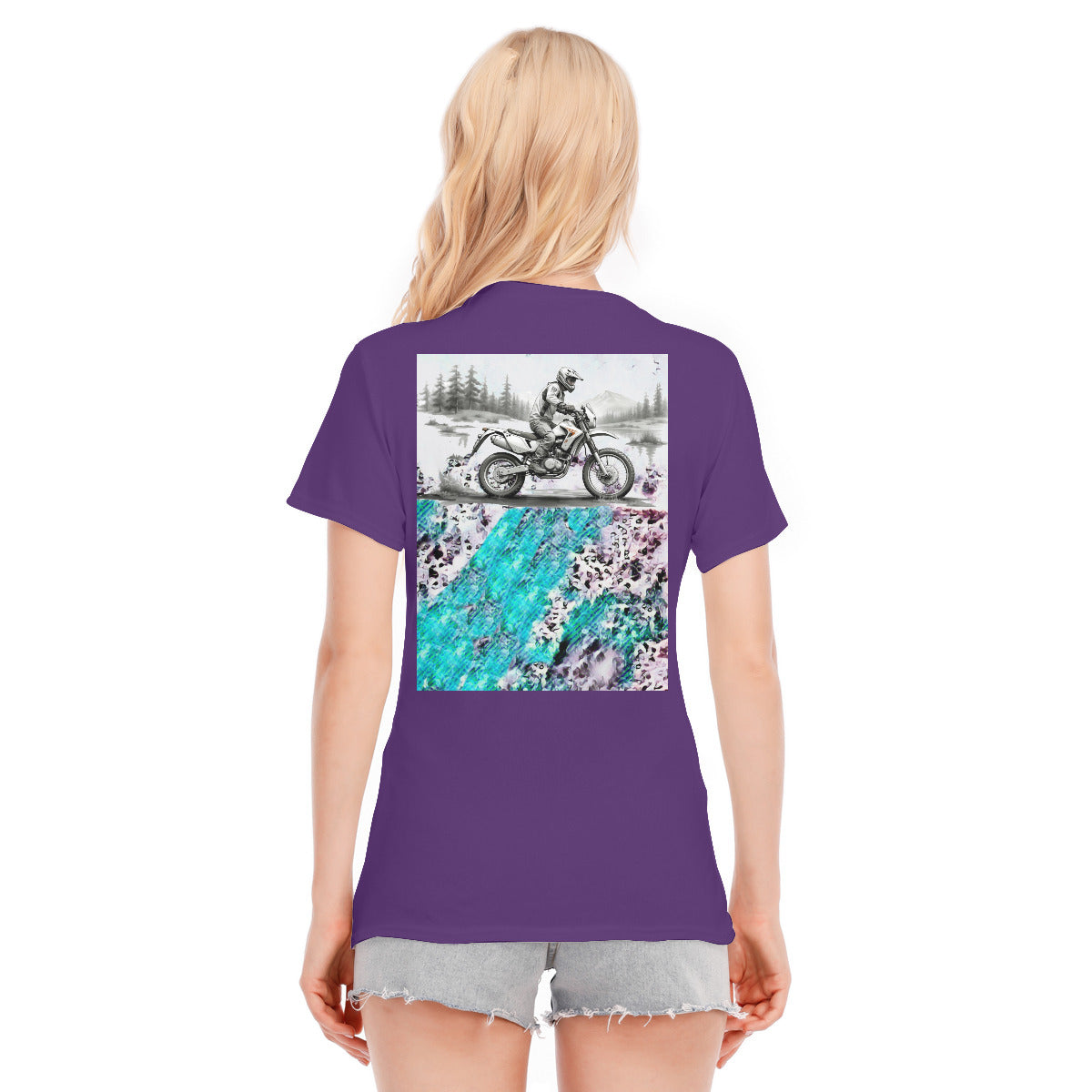 Motorcycle 121a -- Unisex O-neck Short Sleeve T-shirt