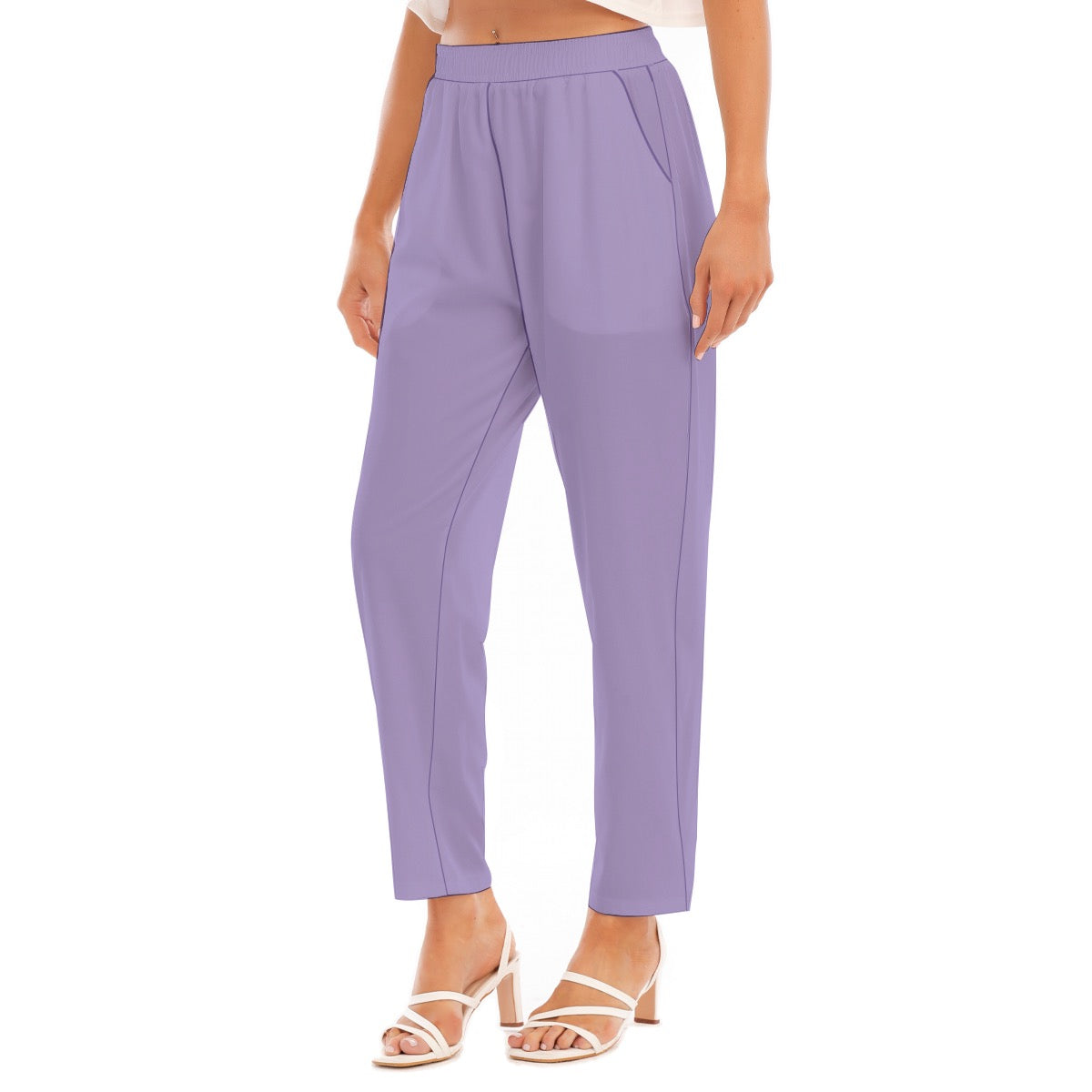 Lavender -- Women's Loose Straight-leg Pants