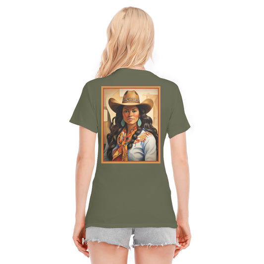 Cowgirl 104 -- Unisex O-neck Short Sleeve T-shirt