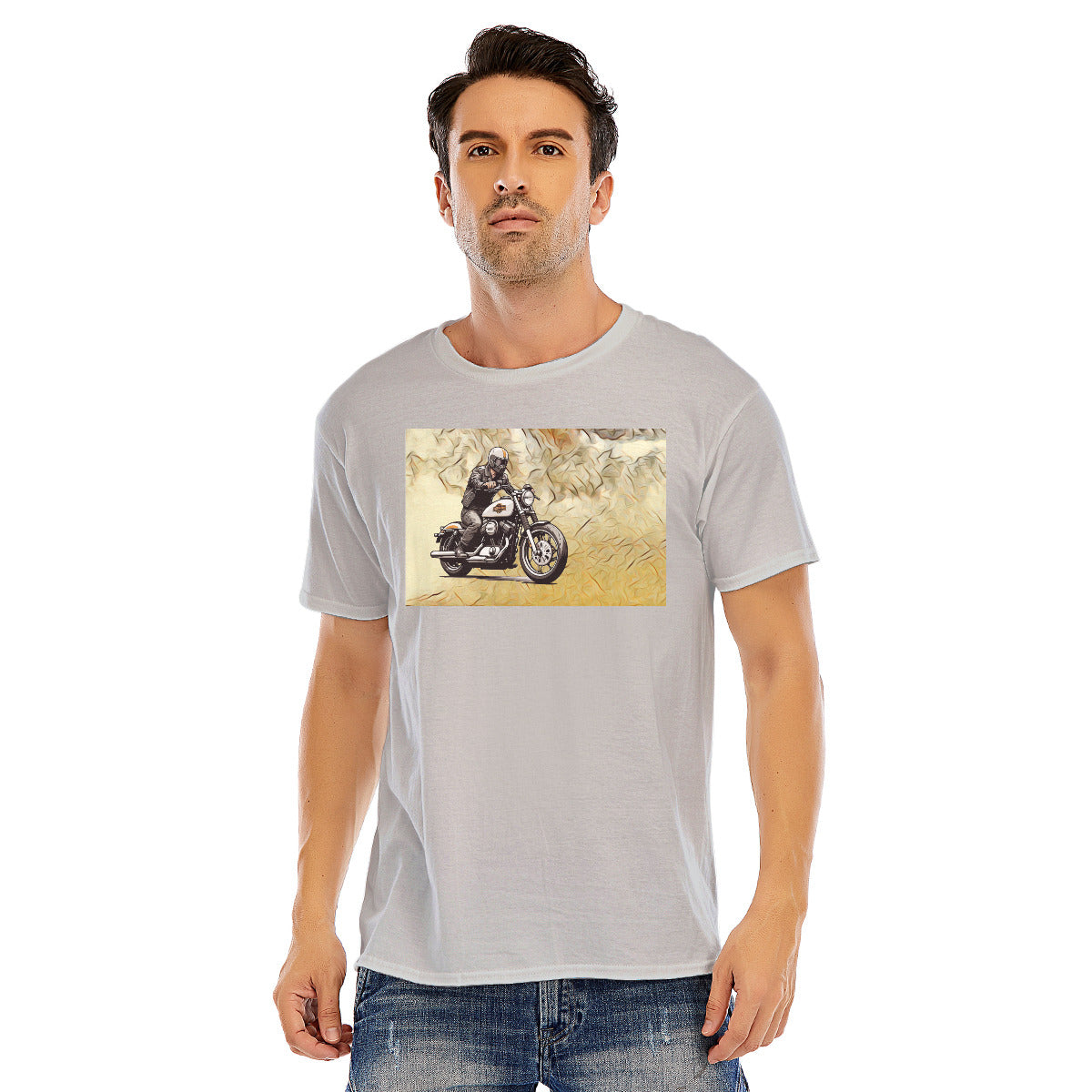 Motorcycle 134 -- Unisex O-neck Short Sleeve T-shirt