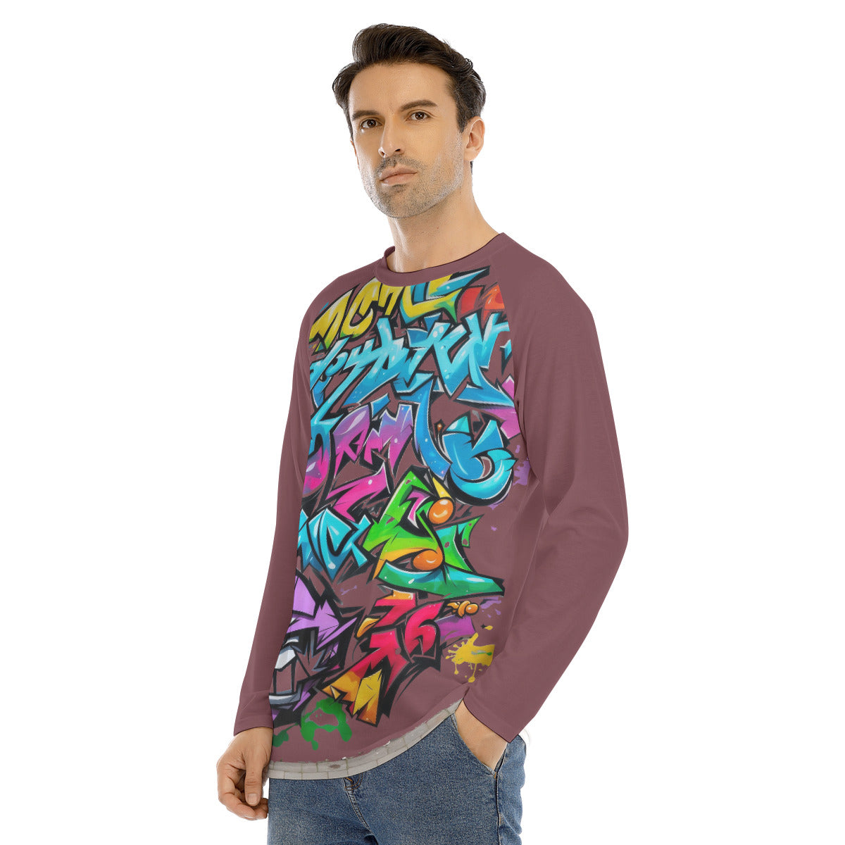 Graffiti 103 -- Men's Long Sleeve T-shirt With Raglan Sleeve