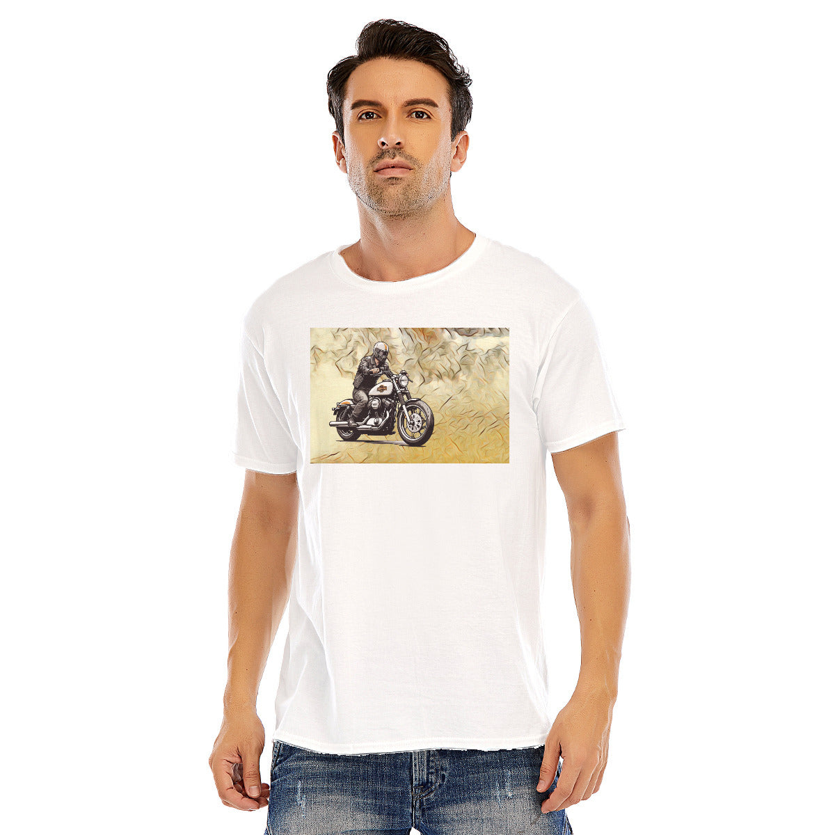 Motorcycle 134 -- Unisex O-neck Short Sleeve T-shirt